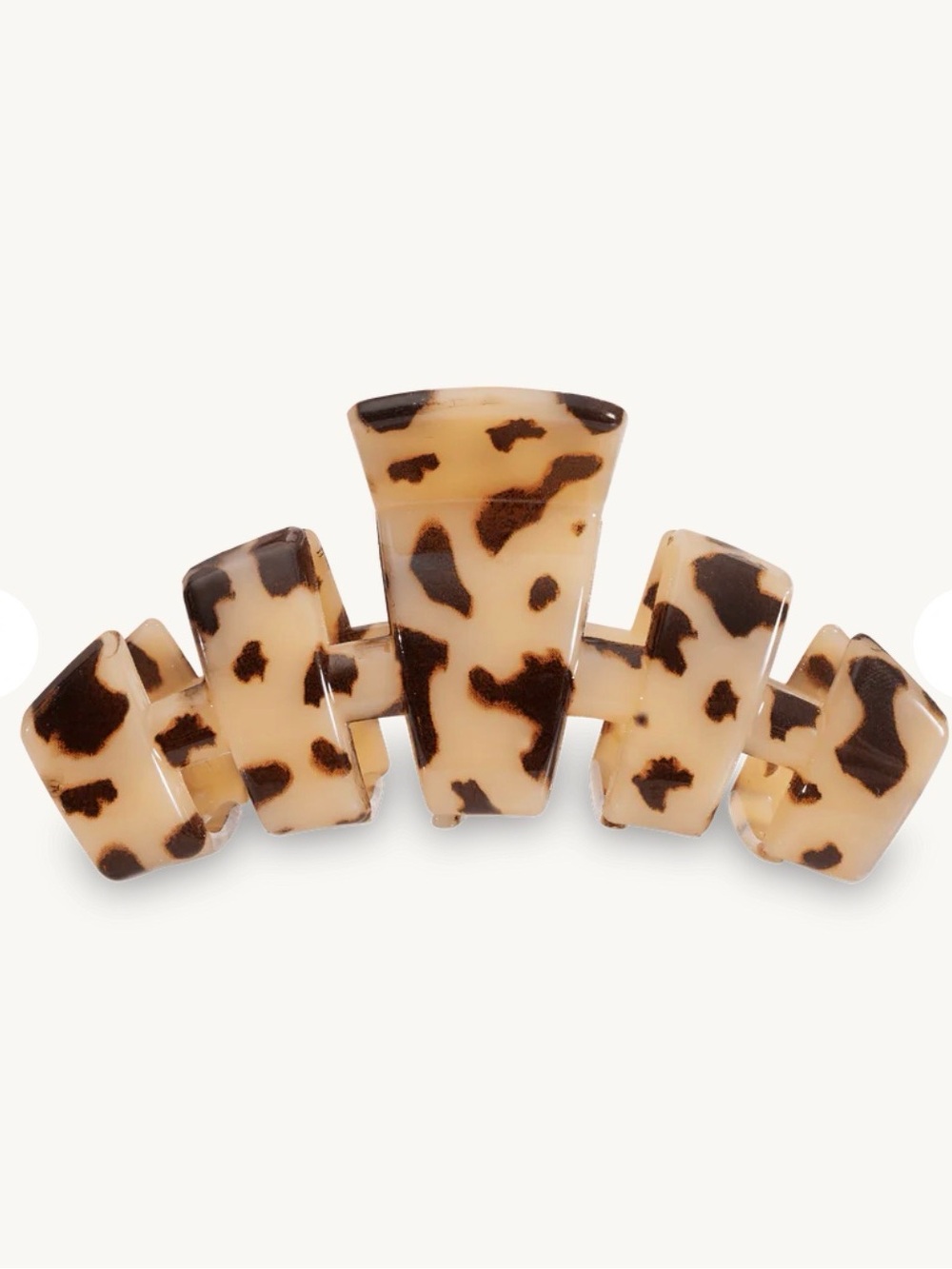 Teleties Blonde Tortoise Resin Medium Hair Claw Clip